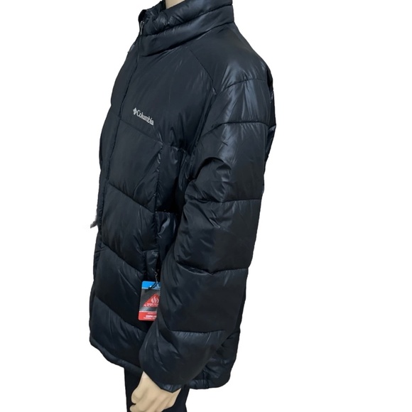 Men Columbia Pike Lake Mid Insulated Puffer Jacket Coat Black XL - Picture 6 of 7